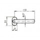 maner pentru usi pvc si aluminiu 701-107
